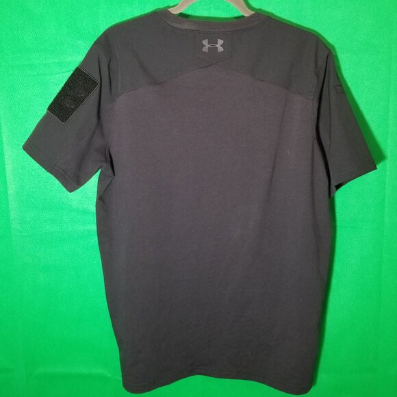 Under Armor Tactical Ridge Reaper Shirt Black Medium Loose Law Enforcement Patch - Picture 2 of 9